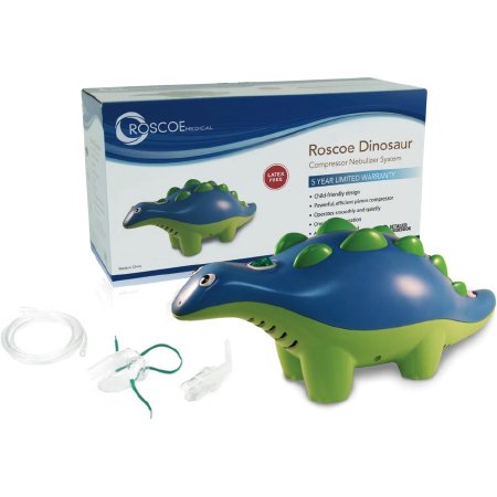 Roscoe Medical - Compressor Nebulizer System Small Volume Medication Cup Pediatric Aerosol Mask Delivery - NEB-DINO
