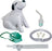 Roscoe Medical - Compressor Nebulizer System Small Volume Medication Cup Pediatric Aerosol Mask Delivery - NEB-DOG