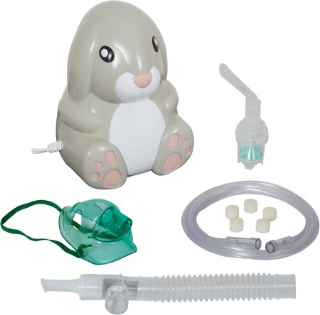 Roscoe Medical - Compressor Nebulizer System Small Volume Medication Cup Pediatric Aerosol Mask Delivery - NEB-BUNNY
