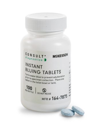 McKesson McKesson Consult Instant Bluing Tablets Blue, 100 Tests For Use In Toilet Water - 164-7875