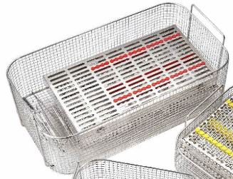Quickclean - Ultrasonic Cleaner Basket Full Size Stainless Steel - 002-10009-00