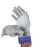 Microflex Medical LifeStar EC Exam Glove 3X-Large NonSterile Nitrile Extended Cuff Length Textured Fingertips White / Blue Not Chemo Approved - LSE-104-3XL