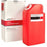 Sharps Assure - Mailback Sharps Container 3 Gallon Red Base / Translucent Lid Vertical Entry Screw On Lid - SA3G-8