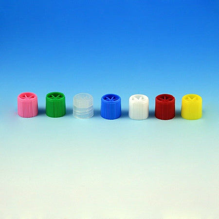 Globe Scientific Globe Scientific Tube Closure Polypropylene Screw Cap Yellow For Sample Storage Tubes - 6136Y