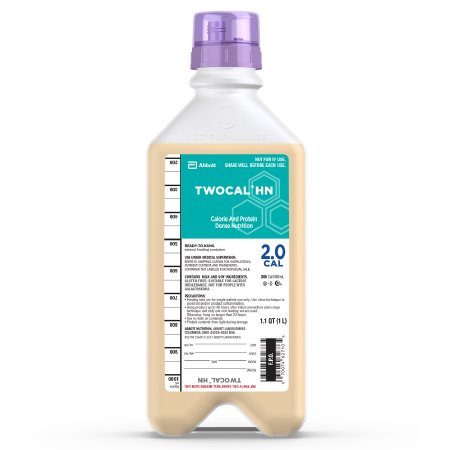 Abbott Twocal HN Oral Supplement / Tube Feeding Formula TwoCal HN Vanilla Flavor 1 Liter Bottle Ready to Use - 70074062710