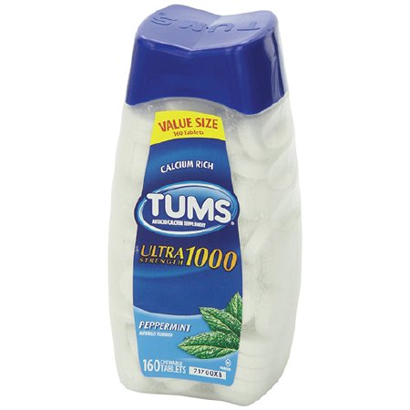 Glaxo Smith Kline Tums Antacid 500 mg Strength Chewable Tablet 150 per Bottle - 135061101
