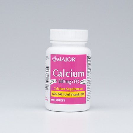 Major Pharmaceuticals Major Joint Health Supplement Calcium / Vitamin D3 600 mg - D3 Strength Tablet 60 per Bottle - 904585652