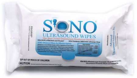 Advanced Ultrasound Solutions Sono Surface Disinfectant Cleaner PreMoistened Wipe 50 Count Soft Pack Disposable Scented - SONO4018