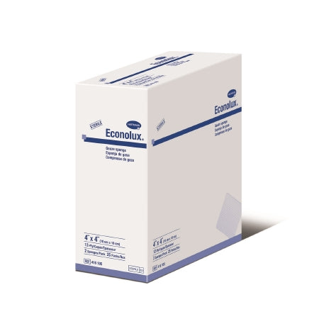 Hartmann Econolux Gauze Sponge Cotton 12-Ply 4 X 4 Inch Square Sterile - 416105