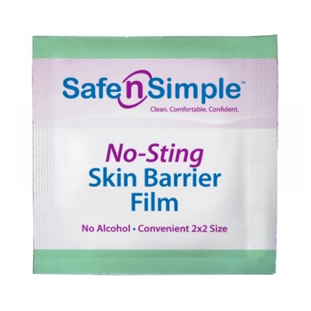 Safe N Simple No-Sting - Skin Barrier Applicator 60% / 20% Strength Purified Water / Polyvinylpyrrolidone / Glycerin Individual Packet Sterile - 80711