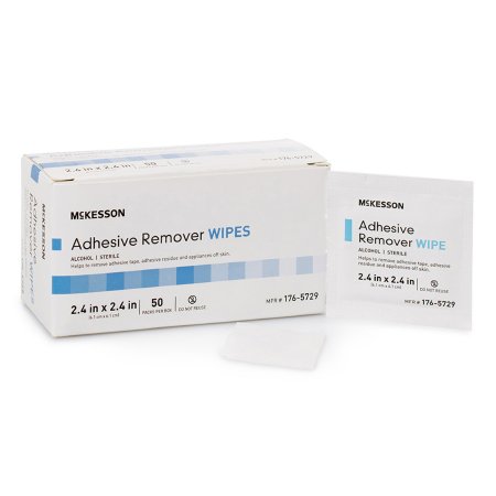 Mckesson Brand Adhesive Remover Mckesson Wipe 50 Per Box - 176-5729