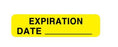 United Ad Label - Pre-Printed Label Advisory Label Yellow Paper Expiration Date Black Quality Control Label 5/16 X 1-1/4 Inch - ULAM147