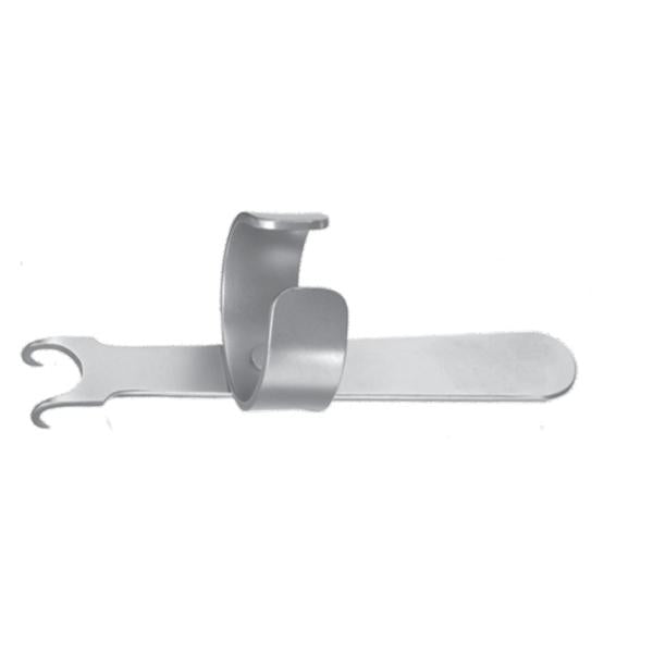 Miltex-Integra Hook Double Padgett 3-1/2" Curved 10Mm Sharp Swivel Ring 2Prng Ss Ea - PM-886