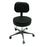 The Brewer Company Century Series Exam Stool Adjustable Contoured, Backrest Pneumatic Height Adjustment 2 Inch Dual Wheel Casters Nearly Black - 11001B-PH64-CAL 133