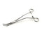 Sklar Sklar Z-Type Hysterectomy Forceps 14 Inch Premium OR Grade Stainless Steel NonSterile Ratchet Lock Offset, Finger Ring Handle Curved Blunt, Serrated - 90-2803