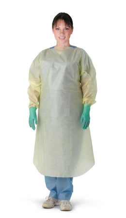 Medline - Protective Procedure Gown Regular / Large Yellow NonSterile Not Rated Disposable - NON27SMS5