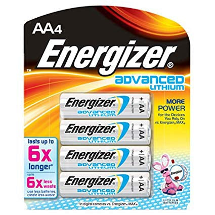 Bulbtronics Energizer Advanced Lithium Battery AA Cell 1.5V Disposable 4 Pack - 55904