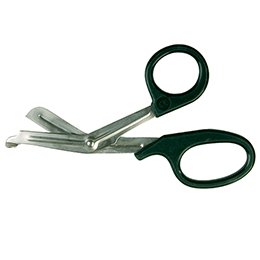 McKesson McKesson Medicut Trauma Shears Green 7-1/4 Inch Medical Grade Stainless Steel Finger Ring Handle Blunt/Blunt - 320DG