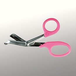McKesson McKesson Medicut Trauma Shears Pink 7-1/4 Inch Medical Grade Stainless Steel Finger Ring Handle Blunt/Blunt - 320NP