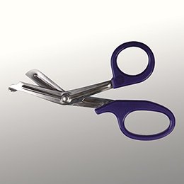 McKesson Medicut - Trauma Shears Purple 7-1/4 Inch Length Medical Grade Stainless Steel Finger Ring Handle Blunt Tip / Blunt Tip - 320VMM