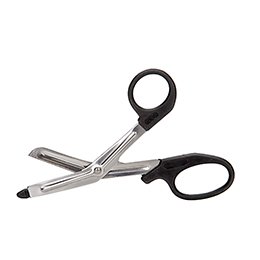 McKesson McKesson Medicut Trauma Shears Black 5-1/2 Inch Medical Grade Stainless Steel Finger Ring Handle Blunt/Blunt - 321BK