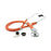 McKesson - Sprague Stethoscope Orange 2-Tube 22 Inch Tube Double-Sided Chestpiece - 641NOMM