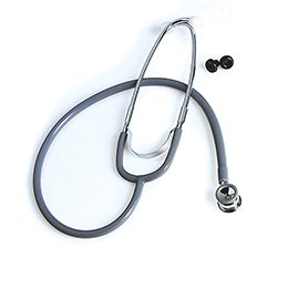 McKesson McKesson Classic Stethoscope Gray 1-Tube 21 Inch Tube Double Sided Chestpiece - 676G