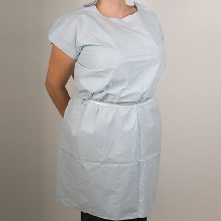 McKesson McKesson Patient Exam Gown X-Large Unisex NonSterile Blue - 78910521