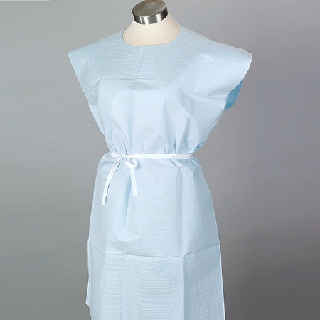 McKesson McKesson Patient Exam Gown Unisex NonSterile Blue - 78918507