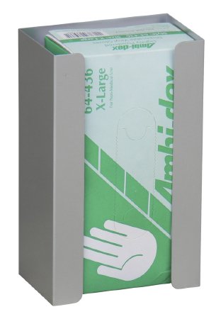 Omnimed - Glove Box Holder Horizontal or Vertical Mounted 1-Box Capacity Gray 4 X 6-1/4 X 10 Inch Aluminum - 305310-1