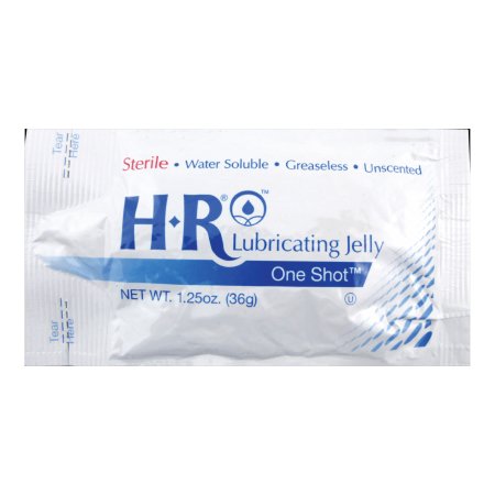 HR One Shot - Lubricating Jelly 1.25 oz. Individual Packet Sterile - 205