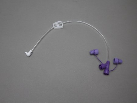 Vesco Medical ENFit Low Profile Extension Set 12 Inch, Right Angle, NonSterile - VED-1000