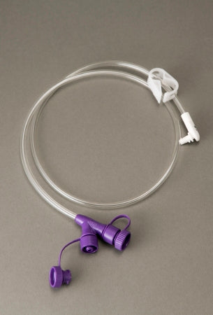 Vesco Medical ENFit Low Profile Extension Set 24 Inch, Right Angle, NonSterile - VED-1001