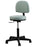 Oakworks Premium Series Exam Stool Backrest Pneumatic Height Adjustment, High Height 5 Casters For Easy Movement Heron - 60397-T05