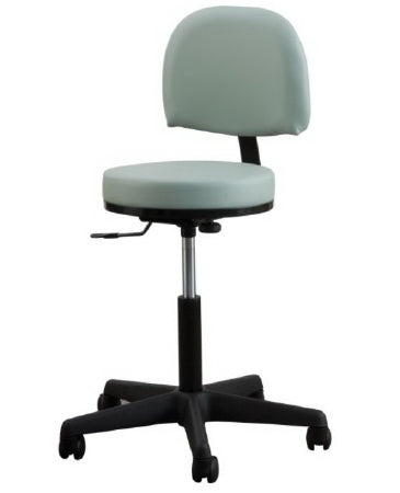 Premium Series - Exam Stool Backrest Pneumatic Height Adjustment, High Height 5 Casters For Easy Movement Heron - 60397-T05