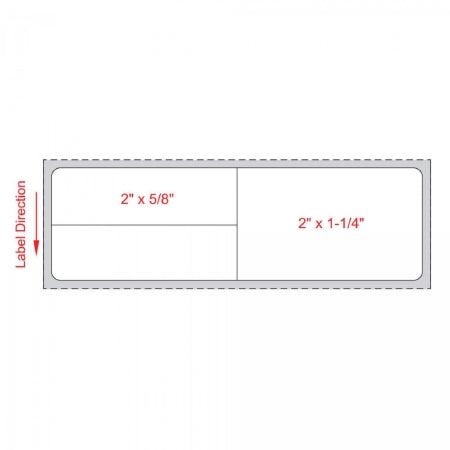 Meditech - Blank Label Thermal Label White Paper 1-1/4 X 4 Inch - LDWHP58
