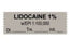 United Ad Label Pre-Printed Label Anesthesia Label Lidocaine 1% Gray 1/2 X 1-1/2 Inch - ULTJ12019-D