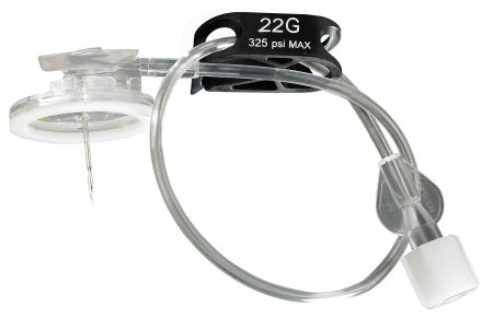 B. Braun Surecan Safety II Huber Needle Infusion Set 20 Gauge 1 Inch 7-1/2 Inch Tubing Without Port - 4447007-02