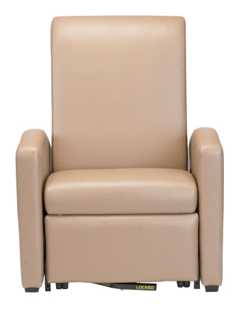 Winco Augustine Treatment Recliner Gray Vinyl Front: 3 Inch Fixed, Rear: 3 Inch Swivel, Central Locking Front: 3 Inch Fixed, Rear: 3 Inch Swivel, Central Locking - 5001-07-HT-PT