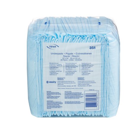 TENA Regular - Underpad 23 X 24 Inch Disposable Fluff Light Absorbency - 351