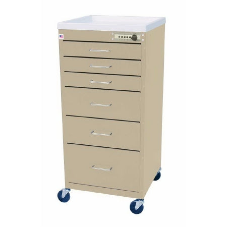 Alimed AliMed Anesthesia Cart 18 X 18 X 40 Inch Light Gray - 925900