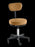 Reliance Medical Products 5300 Series Exam Stool Tilting Adjustable Back Pneumatic Height Adjustment 5 Rugged 2-1/2 Inch Hard Rubber Casters Almond - 5346-101
