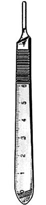 Econo - Scalpel Handle Stainless Steel Size 3 - 21-035