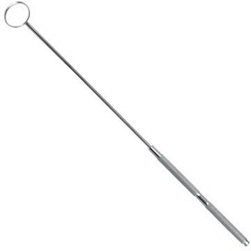 Jedmed Instrument Company Laryngeal Mirror Size 1 / 12 mm Stainless Steel Deluxe Handle - 48-0012