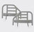 Drive Medical RAIL, DELUXE ROTATING F/P703 D/S - PLTCDR