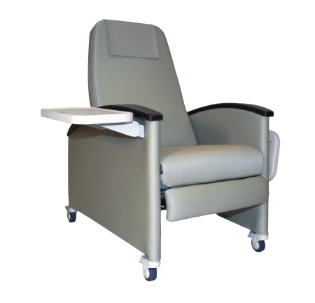 Winco Designer Care Cliner Clinical Recliner Tallow Vinyl Upgrade, Steel 3 Inch Nylon Total-lock and Directional-lock Casters 3 Inch Nylon Total-lock and Directional-lock Casters - 6700-31-TB-HT