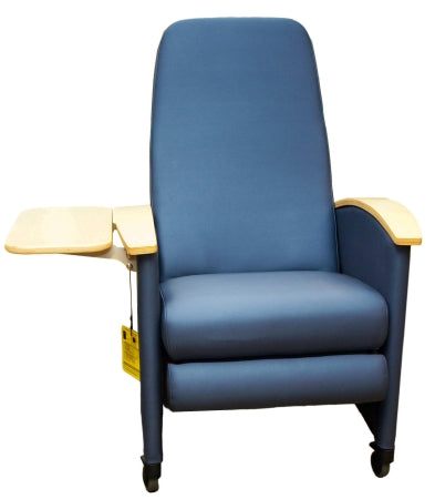Winco Cozy Comfort Premier Recliner Chair Black Vinyl, Steel 3 Inch Nylon Casters 3 Inch Nylon Casters - 5580-08