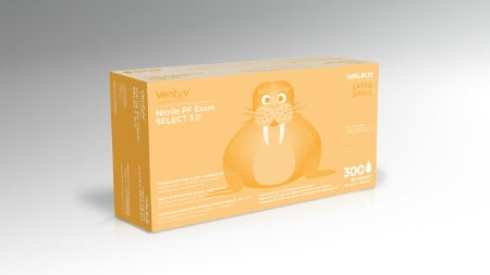 Ventyv Ventyv Select 3.0 WALRUS Exam Glove X-Small NonSterile Nitrile Standard Cuff Length Textured Fingertips Cobalt Blue Chemo Tested - 10345102