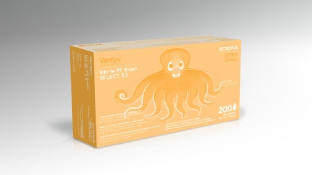 Ventyv Ventyv Select 3.5 OCTOPUS Exam Glove X-Small NonSterile Nitrile Standard Cuff Length Textured Fingertips Lavender Blue Chemo Tested - 10333105