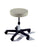 Ritter 270 Value Series - Adjustable Stool Backless Screw Adjust, Manual Seat Height Adjustment 5 Casters Obsidian - 270-001-857